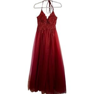 VTG Blondie Nites Stacy Sklar Y2K Formal Prom Dress Fairygoth Sequin Princess